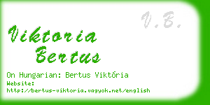 viktoria bertus business card