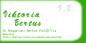 viktoria bertus business card